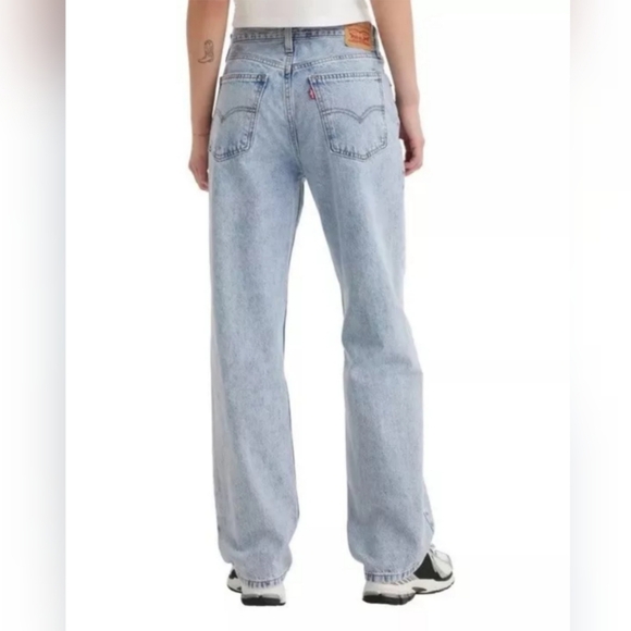 Levi's Women’s Low Pro Straight Leg Blue Jeans Light Wash Cotton Size 30 NWT - Picture 4 of 14